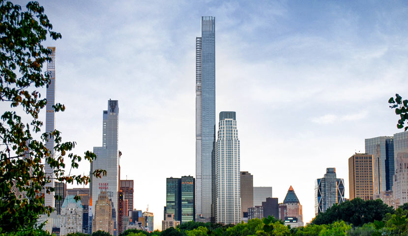 برج سنترال پارک بلندترین برج مسکونی نیویورک
