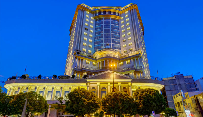 طراحی نمای هتل قصر طلایی
