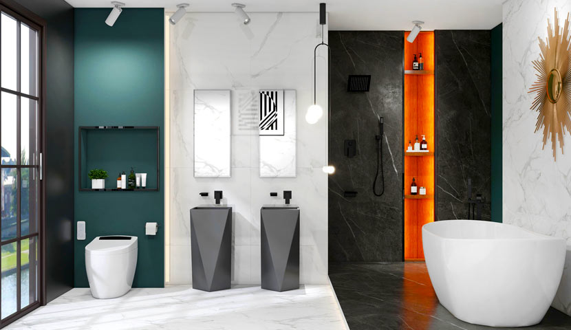 ایده های خلاقانه بازسازی مدرن سرویس بهداشتی و حمام