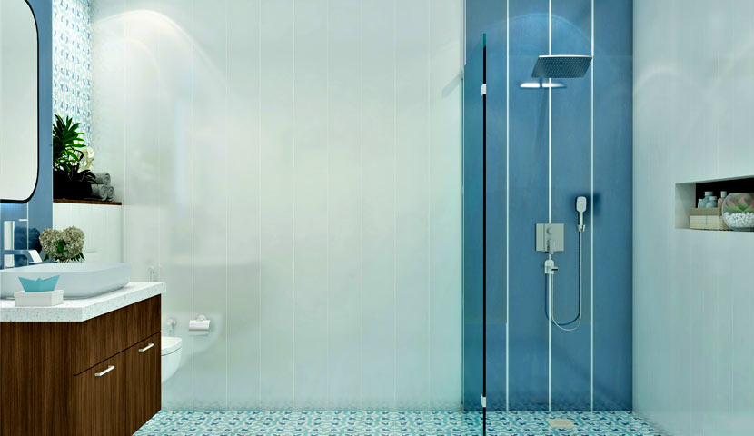 استفاده از پنل های دوش مدرن در بازسازی سرویس بهداشتی و حمام مدرن