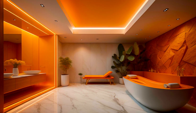 طراحی سقف حمام مدرن