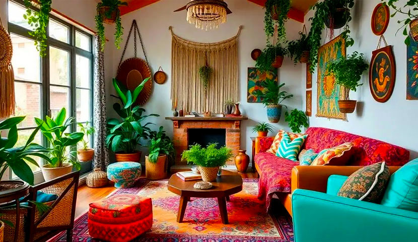  تفاوت پالت رنگی در سبک بوهو و روستیک