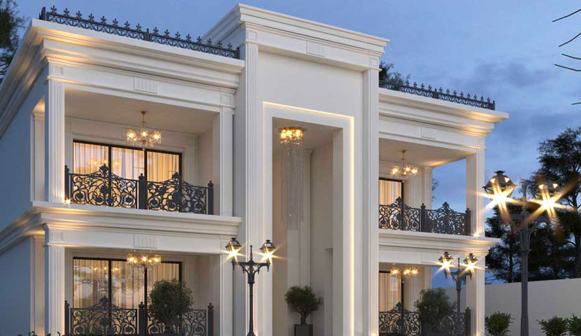 بازسازی ویلا دوبلکس کلاسیک 