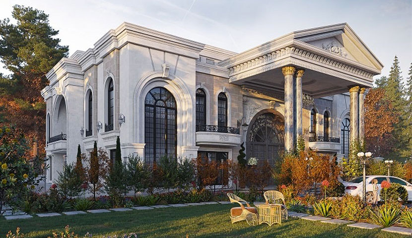 اصول طراحی ویلا کلاسیک