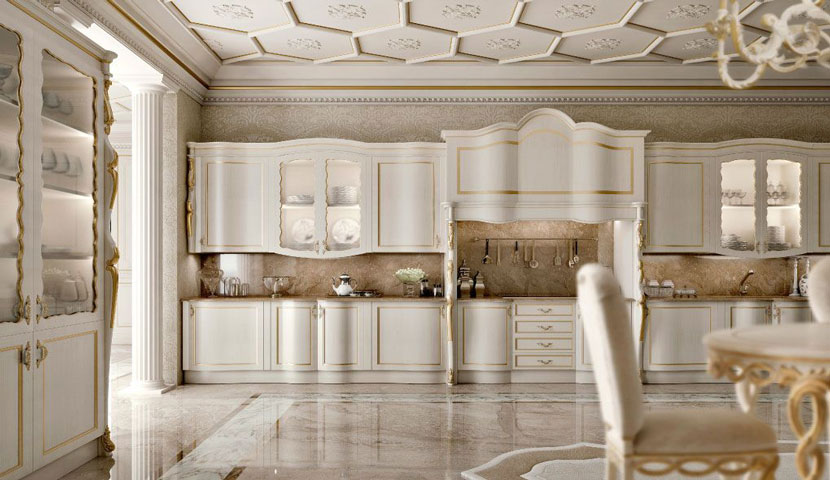 طراحی کابینت آشپزخانه کلاسیک