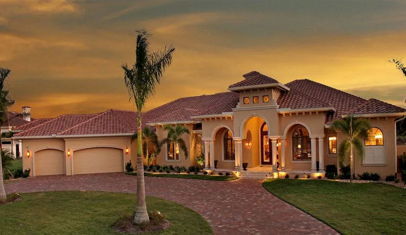 طراحی ویلا یک طبقه کلاسیک