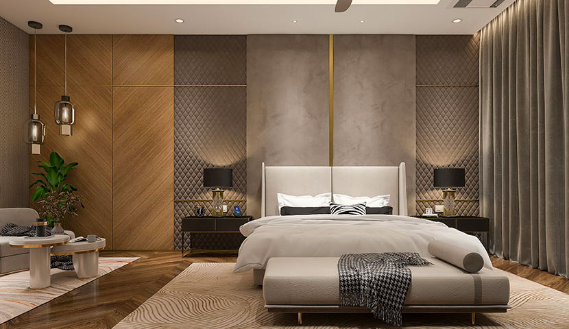 رنگبندی در طراحی اتاق خواب مستر