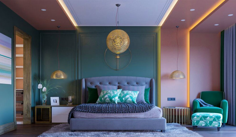 رنگبندی در طراحی اتاق خواب مستر