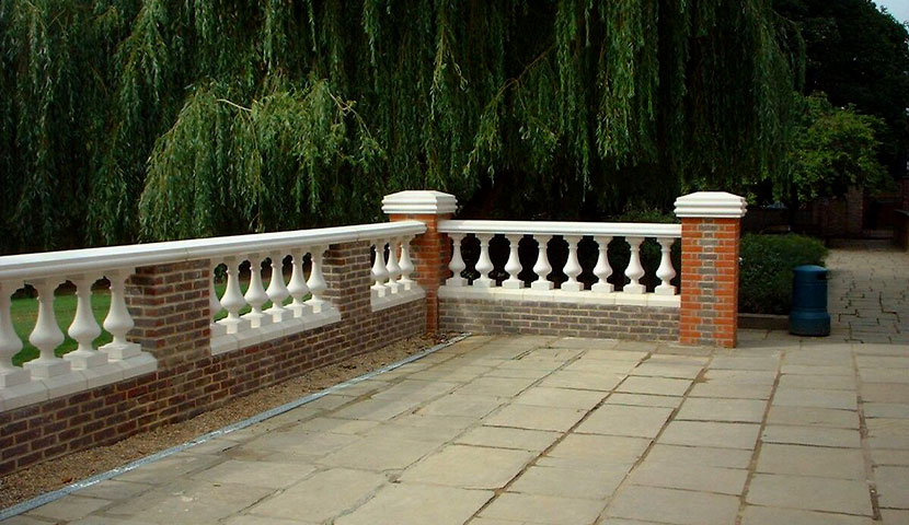 طراحی نرده سنگی ترکیبی