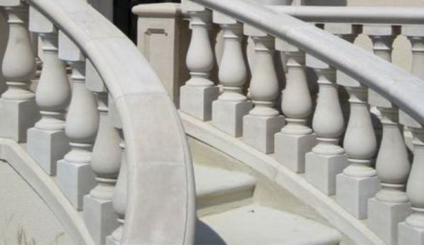  طراحی نرده سنگی منحنی