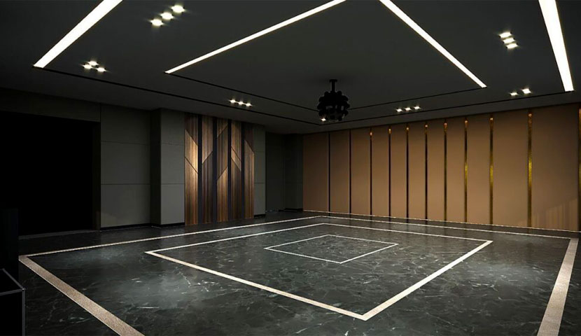 ابعاد سالن اجتماعات در مجتمع مسکونی