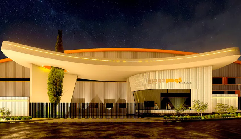 بازسازی نما کارخانه