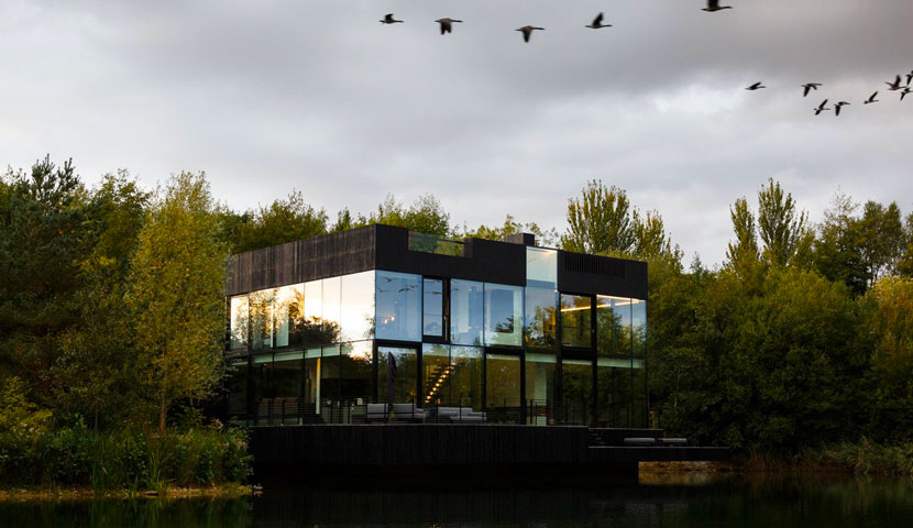 طراحی ویلا شیشه ای