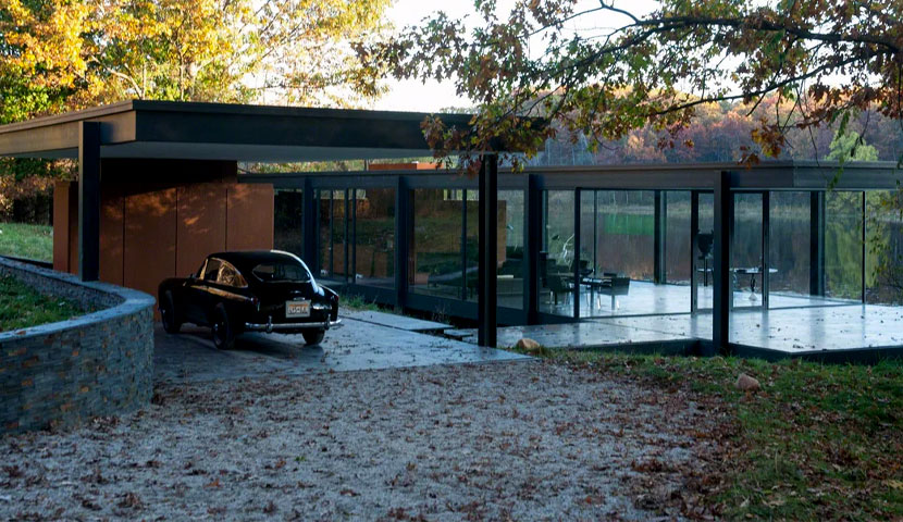 طراحی ویلا شیشه ای