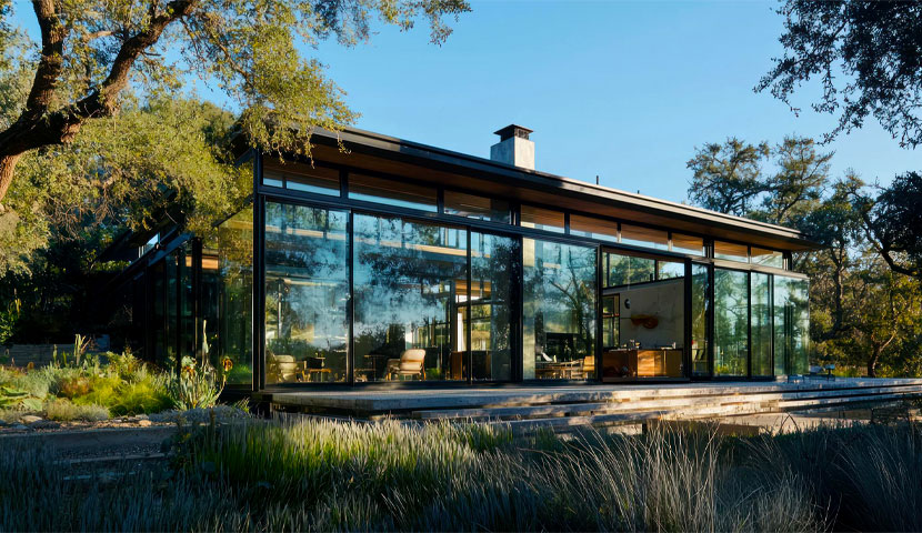 طراحی ویلا شیشه ای