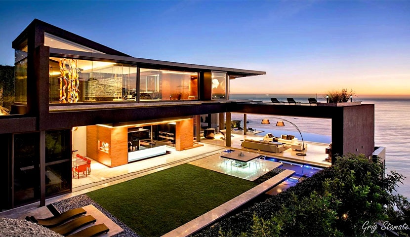 طراحی ویلا شیشه ای