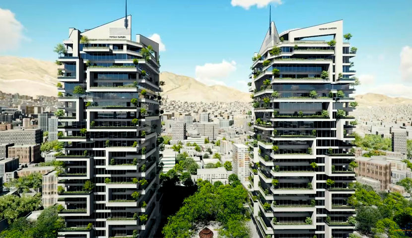 برج دوقلو باغ ایران