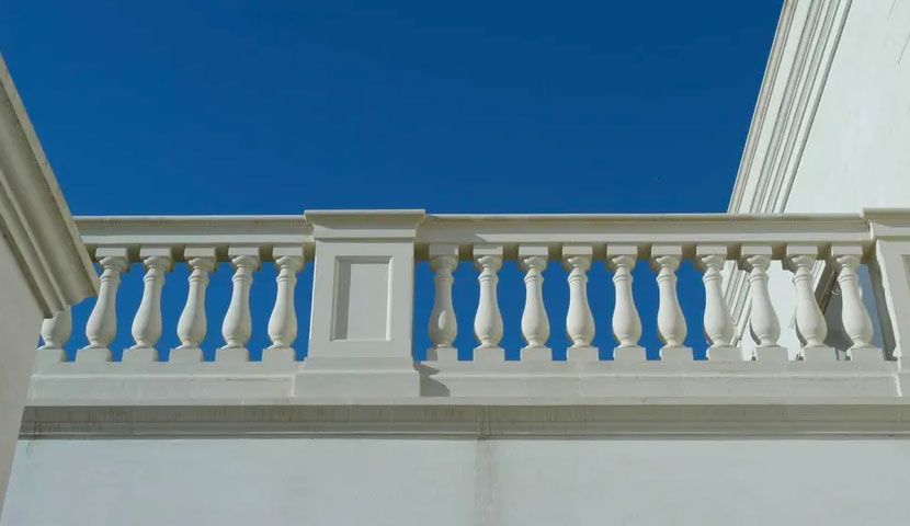 طراحی نرده سنگی مینیمال