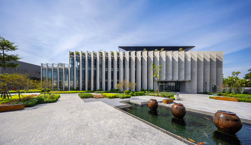 طراحی محوطه کارخانه مدرن 