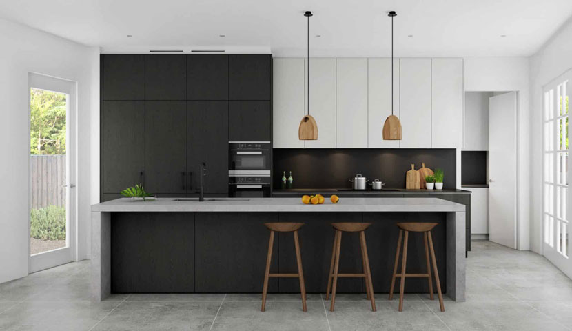 معماری طراحی آشپزخانه مدرن