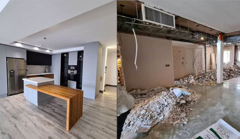 بازسازی آشپزخانه مدرن