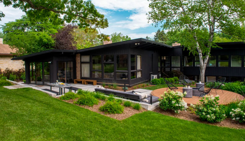 طراحی فضای سبز ویلا مدرن