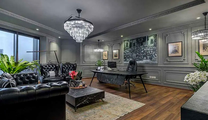 طراحی دکوراسیون اداری اتاق مدیریت