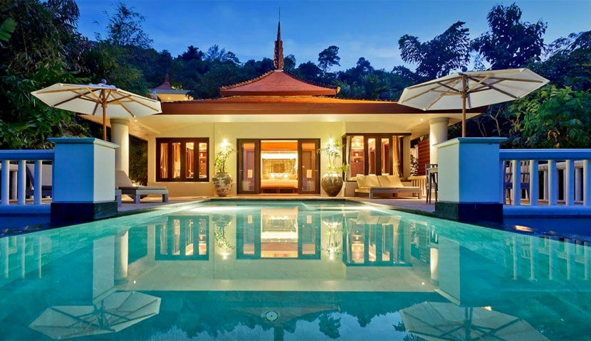 طراحی ویلا یک طبقه شیروانی