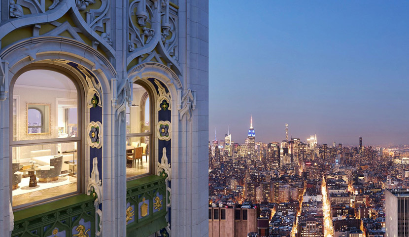 پنت هاوس Woolworth Tower Residence