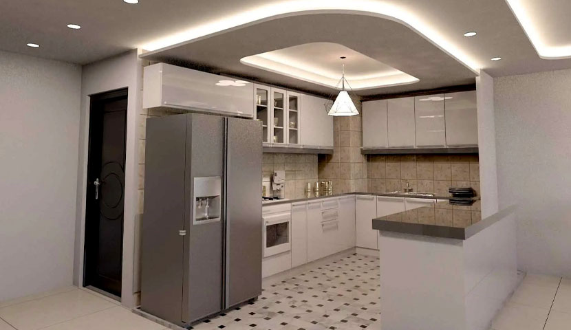 بازسازی سقف آشپزخانه قدیمی 