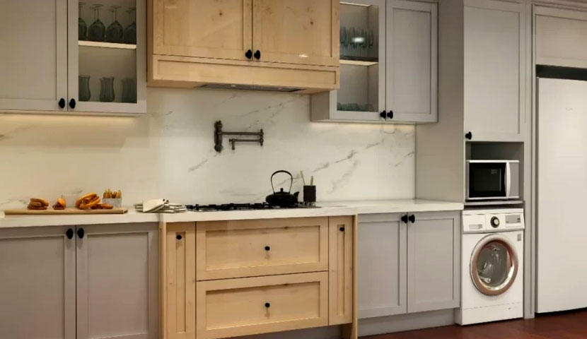 بازسازی دیوار آشپزخانه قدیمی