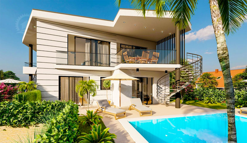 بازسازی ویلا دوبلکس کوچک