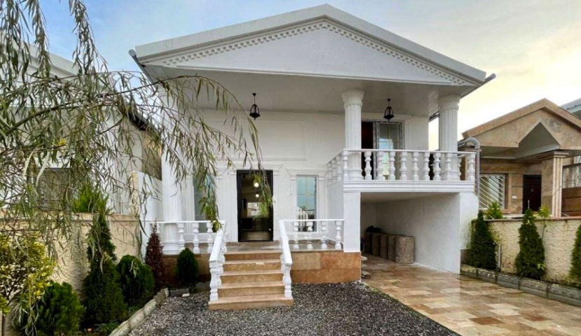 طراحی ویلا نیم پیلوت ساده