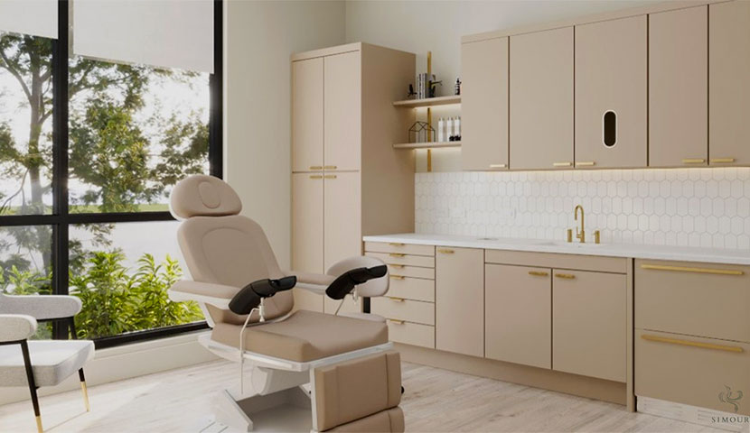 طراحی کلینیک زیبایی کوچک