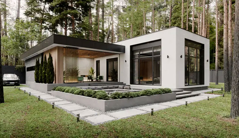 اصول طراحی ویلا فلت