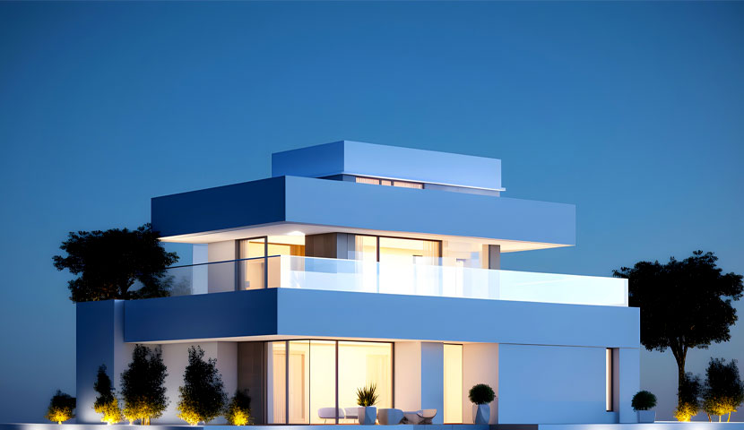 طراحی نمای ویلا