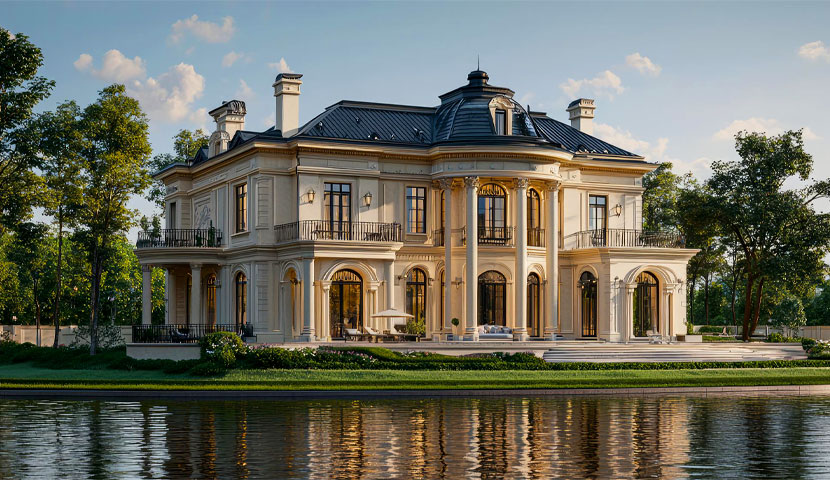 طراحی نمای ویلا