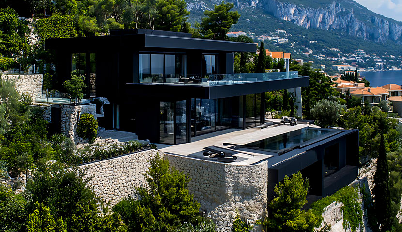 طراحی نمای ویلا