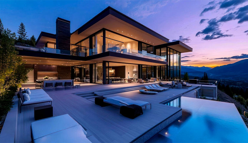 طراحی نمای ویلا