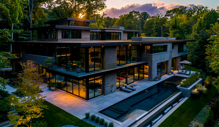 طراحی نمای ویلا