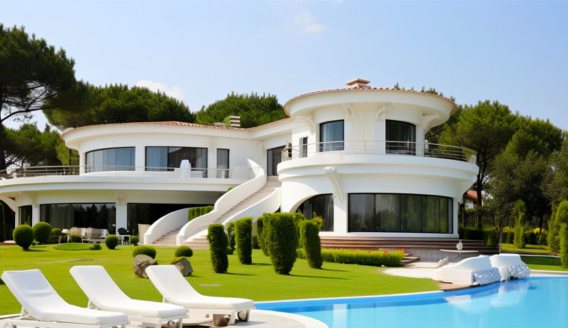 طراحی نمای ویلا