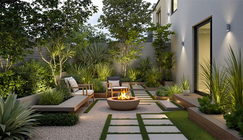 طراحی فضای سبز ویلا 