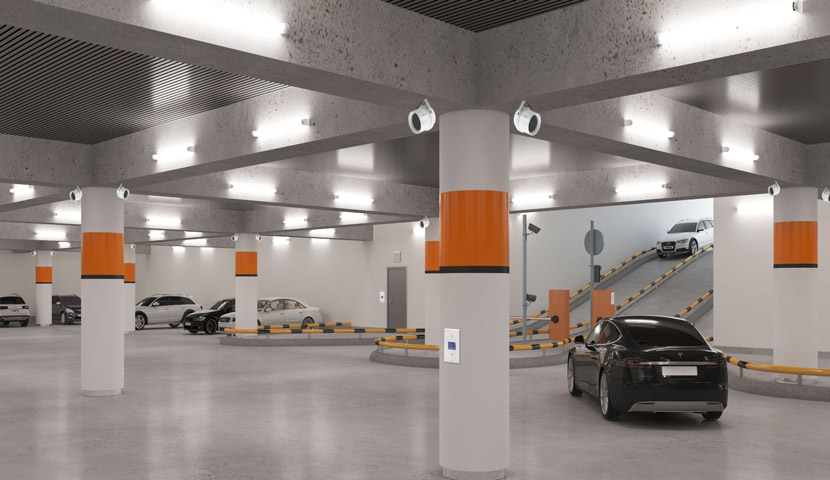 طراحی سقف پارکینگ خاص