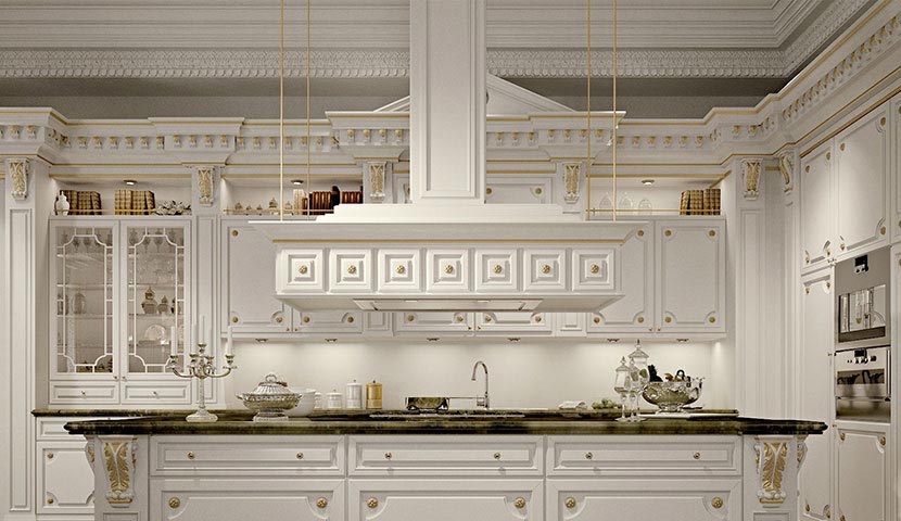 طراحی آشپزخانه کلاسیک