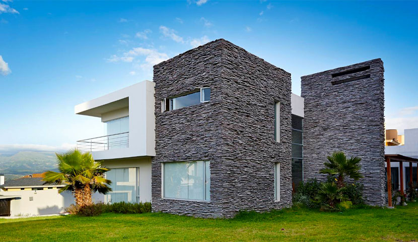 طراحی نمای ویلا دوبلکس 