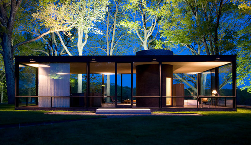 طراحی نمای مدرن خانه شیشه ای فیلیپ