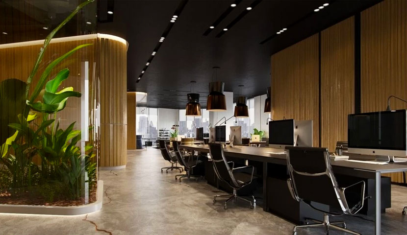 طراحی داخلی ساختمان اداری