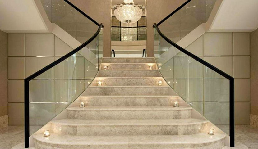 طراحی ساده راه پله ساختمان