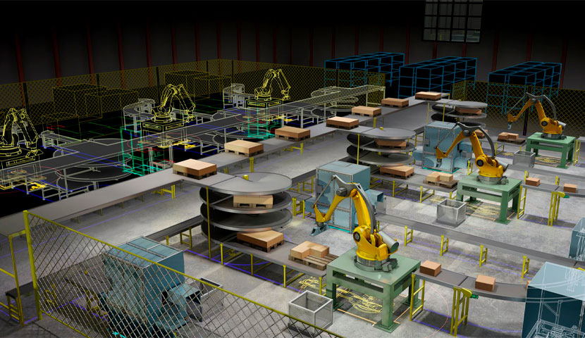 طراحی نقشه داخلی کارخانه صنعتی