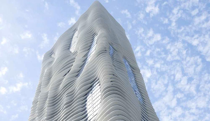 طراحی نمای برج به سبک مدرن